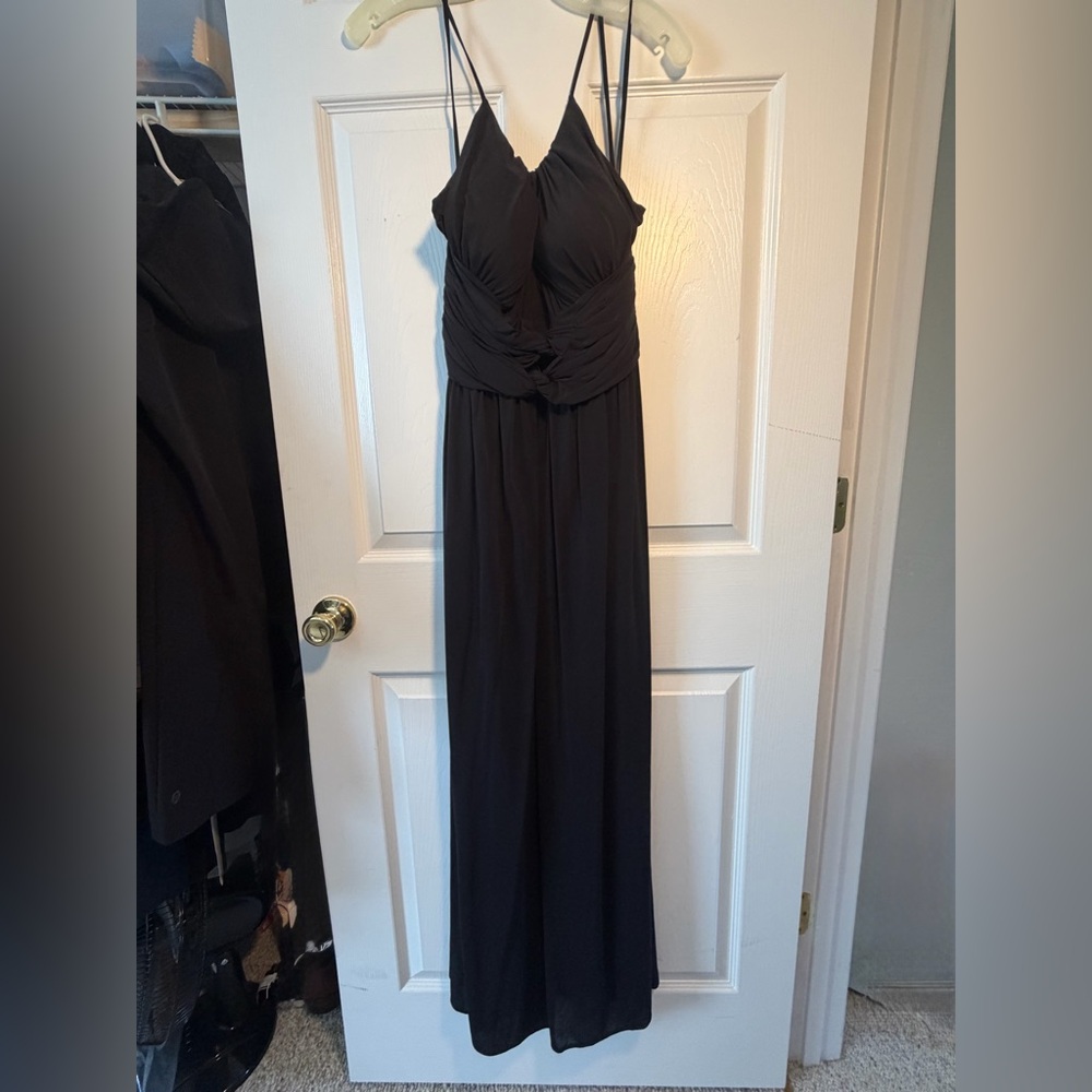 Gianni Bini Black Halter Maxi Dress